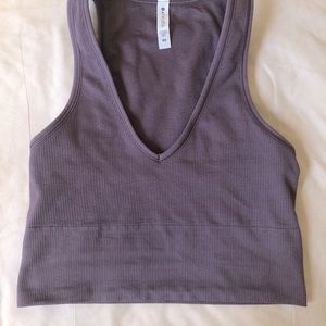 Athleta XS Aurora cropped rib tank